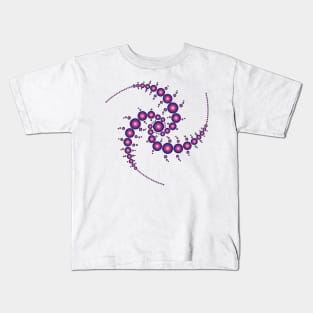 Triple Spiral Crop Circle Kids T-Shirt